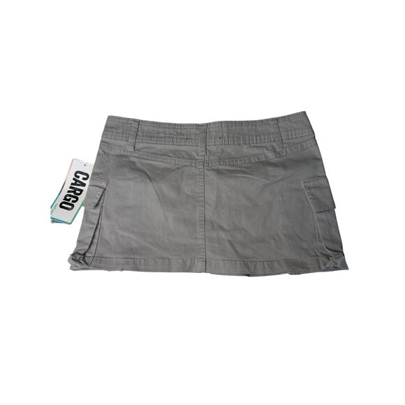 Refuge Womens Gray Cargo Mini Skirt Size S With Pockets & Belt Loops - Picture 2 of 6